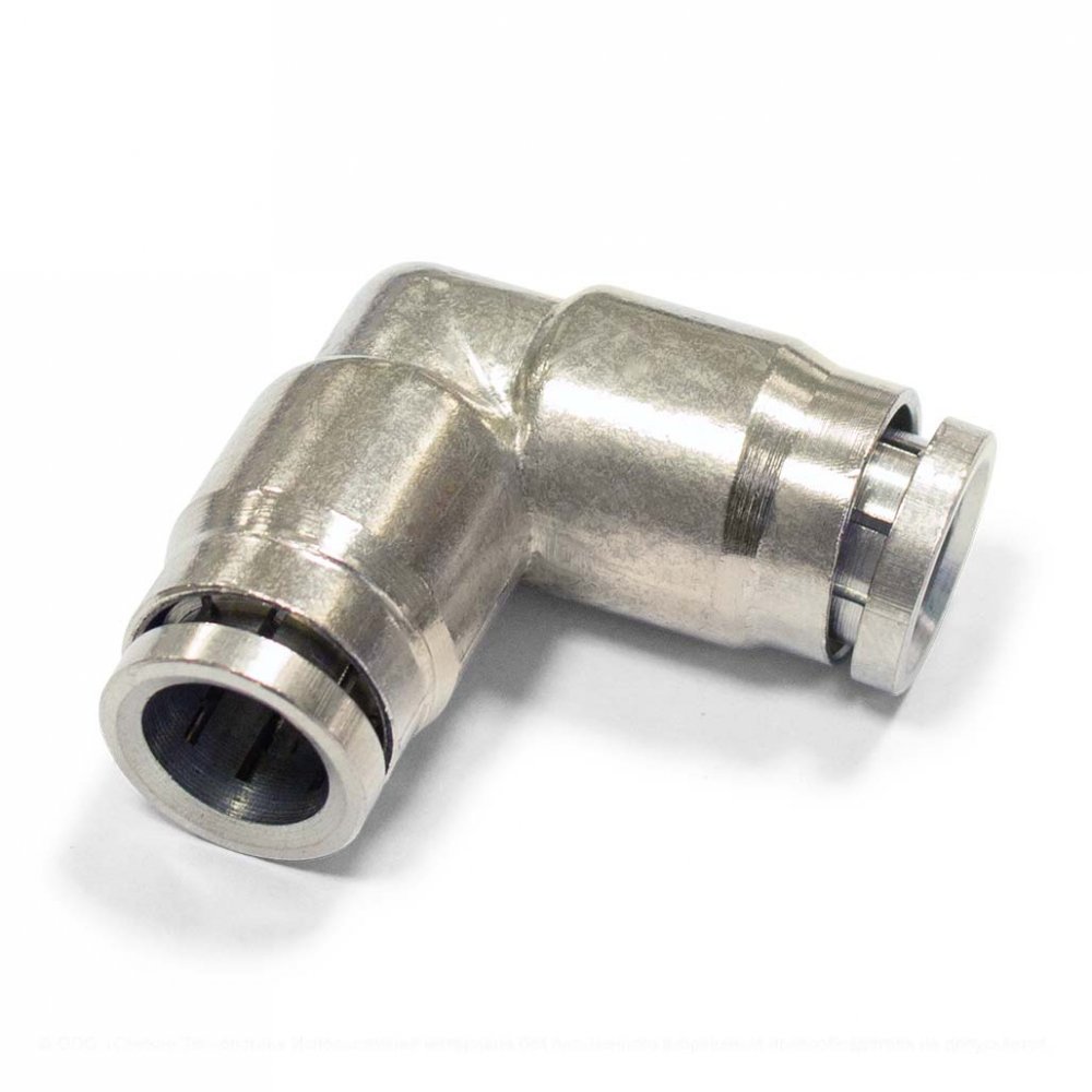 Соединитель Г-образный для шланга 3/8 (пуш-лок)