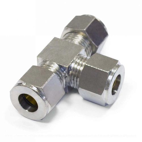 Соединитель Т-образный для шланга 3/8 (обжимной)